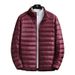 Pure 2025 Winter New Lightweight Short Fashion Casual Down Cotton Jacket Slim Fit Portable Warm Men's Hooded Outerwear_viptrois.com
