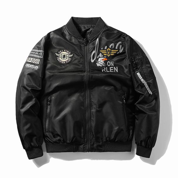 Men's Clothing Workwear Jacket Double Sided Wear Large Size Autumn And Winter Air Force Ma1 Pilot Jacket Men's Embroidered Baseball Jacket_viptrois.com