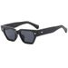 Men's Sunglasses New Fashion Retro Square Small Frame Sunglasses Ins Personality Rivet Decoration Bare Face Street Shooting Sunscreen Sunglasses_viptrois.com