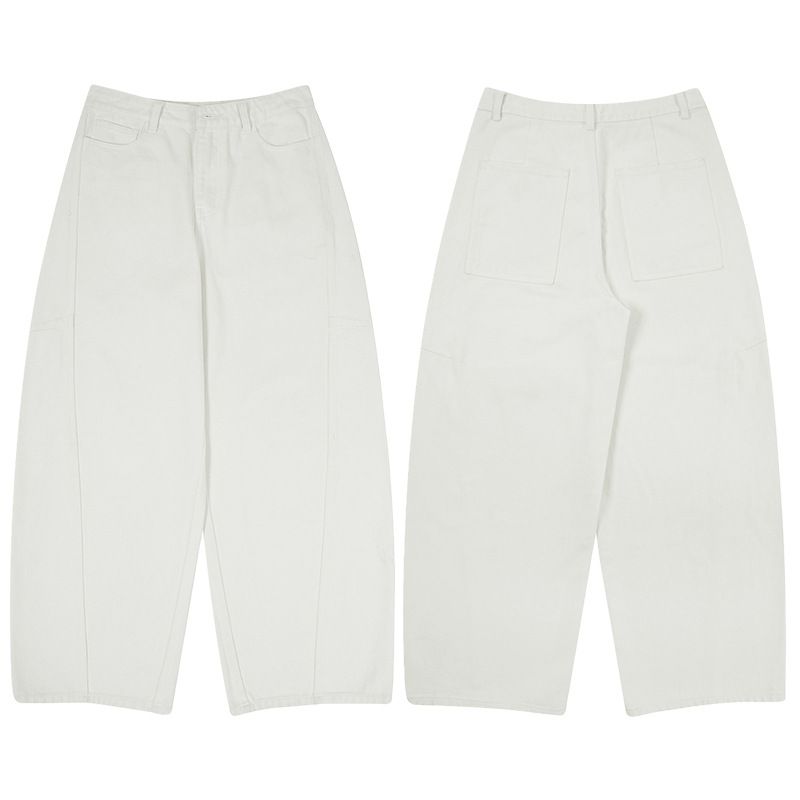 Men’s Vintage Wide-Leg Jeans – High Street Distressed Denim With Raw Hem (Sizes XS-2XL)_viptrois.com