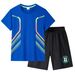Kids Clothing Boys' Summer Children's Suit Outdoor Quick-drying Short-sleeved Stretch T-shirt Stretch Elastic Shorts Sports Suit_viptrois.com