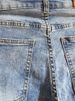 Men's Clothing Leg Elastic Summer New Blue Ripped Men's Versatile Simple Five Point Jeans_viptrois.com