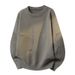 Foreign Trade Wholesale TYS-88077 - Autumn And Winter New Round Neck Men's Knitted Base Shirt Sweater Group_viptrois.com