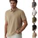 Men's Clothing Heavy Jacquard Design Simple Casual Business Loose Short Sleeve_viptrois.com