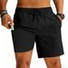 Men's Summer Sports Jogging Shorts Quick Drying Double Layer Fitness Casual Drawstring Style_viptrois.com