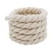 Shoe Accessories hand woven rope thickened 1cm round solid color three strand cotton rope rope shoelaces luggage clothing decoration_viptrois.com
