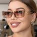 Cat Eye Narrow Frame Chain Foot Sunglasses Cross Border Sunglasses European And American Fashion Small Frame Street Shooting Women's Sunglasses Trend_viptrois.com