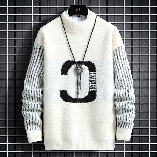 Oversized Crewneck Sweater – Thick Knit For Teens (S-XXXL, Winter & Fall Essential)_viptrois.com