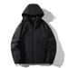 Unisex Waterproof Windbreaker Jacket – Hooded Outdoor Sports Coat With Breathable Polyester Shell (S-4XL)_viptrois.com