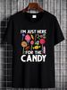 Candy Tester Lollipop Sweets Halloween T-Shirt Summer Women Top Graphic Tees T-Shirt For Women Casual Stylish Women Comfortable Print Round Neck Short Sleeve Graphic Top For Everyday Wear Versatile Soft Fashion Slightly Stretched Casual Female_viptrois.com