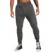 Men's Clothing Casual Jogger Pants Lightweight Breathable Drawstring Trousers For Gym, Travel Daily Wear Straight Leg, Mid-Rise, Quick-Dry Blend_viptrois.com