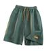 Men's Clothing Summer Thin Loose Drape Trendy Embroidered Logo Straight Shorts_viptrois.com