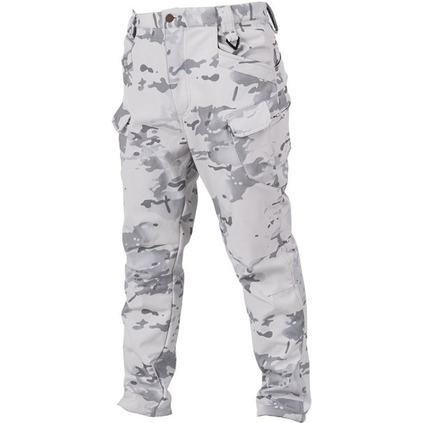 Men's Clothing Snow Camouflage Jacket And Pants Suit Cross Border Shark Skin Tactical Jacket Plus Velvet And Thickened Underarm Zipper_viptrois.com