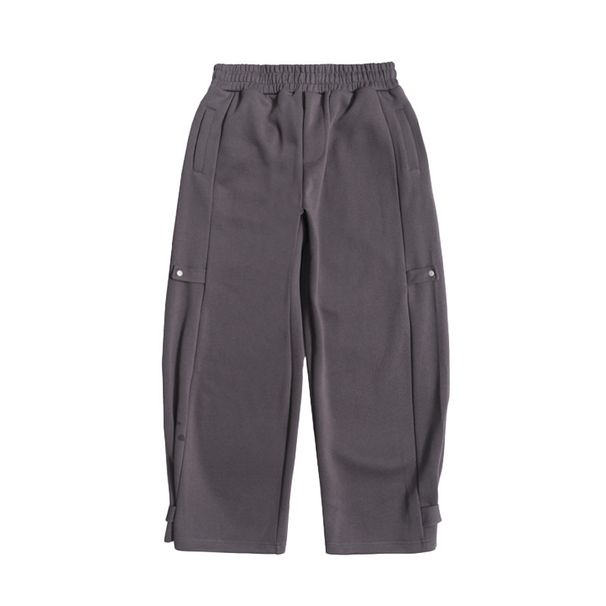American Style Trendy Summer Loose Casual Pants For Men And Women Street Button Design_viptrois.com
