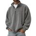 2026 Autumn And Winter New European And American Men's Clothing American Fleece Stand-up Collar Zipper Sweater Casual Jacket_viptrois.com