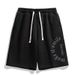 Men's Clothing Thin Casual Cute Printed Shorts Knee Length Loose Pants Quick Drying Sports Ice Silk Casual Shorts_viptrois.com
