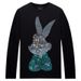 Men's Clothing Long Sleeved T Shirt Men's Ins Trendy Hot Diamond Rabbit Versatile Clothes Men's Trendy Brand Large Size T Shirt Autumn Slim Fit_viptrois.com