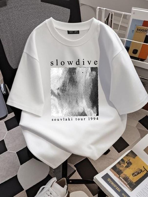 Slowdive Tour Shirt Tee Unisex IN489 Fashion Slightly Graphic Designer Clothes Homme Streetwear Soft Casual Versatile Summer Stylish Stretched_viptrois.com