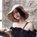 Handmade straw crochet with large brim, women's summer and Korean edition, foldable sun hat, children's fisherman hat_viptrois.com