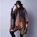 Autumn and Winter Scarves Versatile Plaid Women's Travel Shawl Cashmere Ethnic Style Split Thickened Cloak_viptrois.com