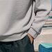Men's Clothing Polo Shirt Solid Color Texture The United States Men's Lapel Long Sleeved Polo Shirt Tops_viptrois.com