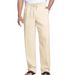 Men's Clothing Summer New Men's Casual Comfort Trousers Elastic Drawstring Pants_viptrois.com