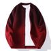 Unisex Gradient Knit Cardigan – Oversized Couple’s Sweater (Autumn Soft Yarn, Relaxed Fit, Trendy Color-Blend, Lightweight Layering Coat)_viptrois.com
