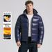 Men's Removable Collar Thickened Dad Bread Clothes, Business Leisure Cold Protection_viptrois.com