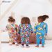 Long Sleeved Home Clothes Children's Pajamas 2 7 Years Old Girls 2024 New Spring And Autumn Bottoming Shirt Suit_viptrois.com
