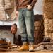 Pulse Autumn Winter Design Brand Men's Casual Loose Straight Patchwork Camouflage Harem Jeans Long Pants Trendy_viptrois.com