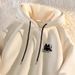 Lamb Wool Sweater Men's Fleece Thickened Hooded Jacket Cold-proof Extra Thick Thermal Top_viptrois.com