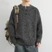 Monochrome Man- Autumn Winter New Knitted Sweater Men's Henley Collar High-End Coat British Business Warm Foreign Trade Wholesale_viptrois.com