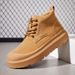 Men's Shoes Large Size Men's Martin Boots Snow Boots Men's Outdoor Casual Shoes Men's Work Shoes Thick Bottom Mid Cut Shoes Men_viptrois.com