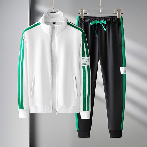 Men's Clothing New Autumn and Winter Casual Sports Suit Two piece Men's Sweater Pants Teen Cardigan Fashion Suit_viptrois.com