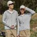 New Sun Protection Clothing Couples, Solid Color, UV Protection, Detachable Hat Brim, Customizable With Printing_viptrois.com