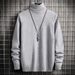 Men's Clothing Autumn And Winter High Collar Half High Collar Slim Fit Plus Velvet Thick Warm Inner Wear Knitted Base Wool Sweater_viptrois.com