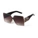 Women's Glasses Square Large Frame D Letter Sunglasses Personality Trend Style Fashion Sunglasses For Women High End Sense Of Face Small White_viptrois.com