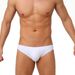 UXH Sexy Close-fitting Low Waist Small Triangle Swimming Trunks Classic Black And White Contrast Color With Pocket_viptrois.com