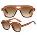 Men's Sunglasses Retro Double Beam Women's Sunglasses Ins Fashion High End Jelly Color Outdoor Seaside Uv Anti Ultraviolet Sunglasses_viptrois.com
