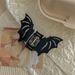Bat Hairpin Halloween Gothic Bat Hair Clips - Halloween Y2K Punk Hair Accessories For Women, Acrylic Creepy Hair Claw Clips For Back Bun, Alternative_viptrois.com