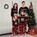 Christmas Children's clothing clothing adult family clothing car snowman Christmas tree print home clothing pajamas_viptrois.com