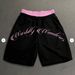Men's Clothing Men's Printed Beach Shorts Black And Pink Double-Waisted Casual Bottoms For Formal & Casual For Men_viptrois.com