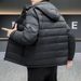 Nordmann Lightweight Hooded Down Jacket 2025 Winter New Men's Fashion Casual Simple Comfortable Warm Coat_viptrois.com