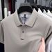 Cotton Short Sleeved T-sh For Men In Summer 2025, New Style With A Thin Collar, Breathable, Solid Color Men's Polo_viptrois.com