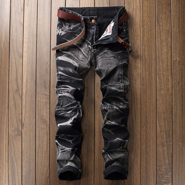 boy European And American Youth Vintage Jeans Men's Straight Retro Long Pants_viptrois.com