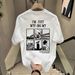 Men's Heavyweight 100% Pure Cotton Short Sleeve T-Shirt Brand Letter Print Summer Loose Fit Nich Style_viptrois.com