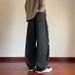 Heavyweight Utility Cargo Pants – Vintage Washed Workwear Jeans With Adjustable Drawstring (Black/Army Green/Coffee, Extended Sizes 5XL-9XL)_viptrois.com