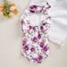 Children's clohing girl rose woven coon sleeveless jumpsui baby floral small flying sleeve climbing sui headwear_viptrois.com
