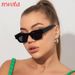 New Square Concave Frame Sunglasses High End Hip Hop Anti Ultraviolet Sunglasses T1239_viptrois.com