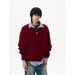 Pure Weilang's Store Autumn Winter American Retro Sweater Men's Lazy High-en Two-piece Shirt Knitte Jacket Couple_viptrois.com